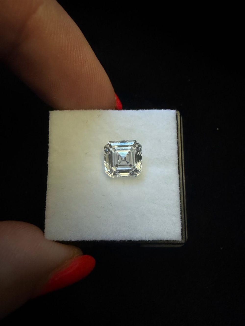 2.08ct Asscher Cut (Square Emerald) Lab Diamond